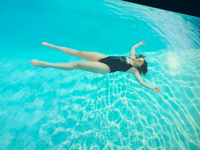 Floating figure, Villa Marittima, St Andrew's Beach, Victoria at The Pool exhibition at the NGV Melbourne. 