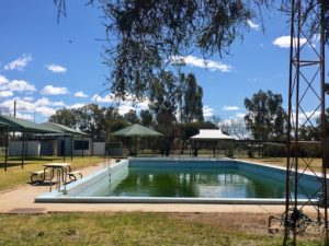The 33-metre pool and grounds at the Urana War Memorial Pool, south-west NSW, photo Therese Spruhan, Sept 2017