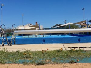 The 33-metre pool at Sea Lake, Victoria, photo Therese Spruhan, Sept 2017.