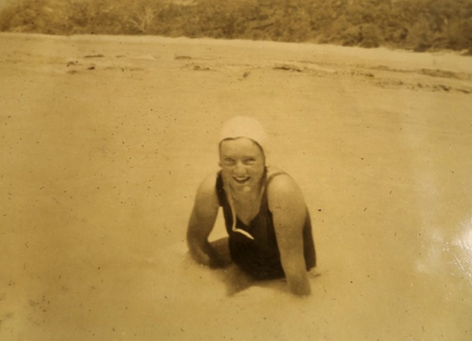 Mum at Jervis Bay, 1948
